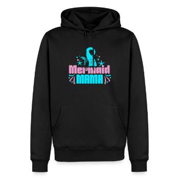 Geburtstags Party Meerjungfrau Family Matching - Männer Premium Bio Hoodie - Schwarz - Vorne - Nico (187cm)