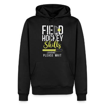 Field Hockey Field Hockey Skills - Männer Premium Bio Hoodie - Schwarz - Vorne - Nico (187cm)