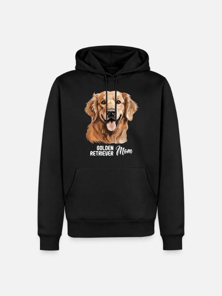 Dog Golden Retriever - Men’s Premium Organic Hoodie - black