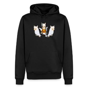 Halloween Sheep Funny Sheep Halloween - Men’s Premium Organic Hoodie - black - Front - Nico (187cm)