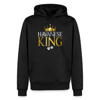 Gifts for Havanese Dog Lovers - Men’s Premium Organic Hoodie - black - Front - Nico (187cm)