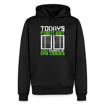 Netzwerkadministrator Programmierer - Männer Premium Bio Hoodie - Schwarz - Vorne - Nico (187cm)