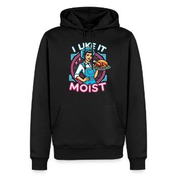 Ich mag es feucht Thanksgiving Kostüm Truthahntag - Männer Premium Bio Hoodie - Schwarz - Vorne - Nico (187cm)