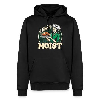 Ich mag es feucht Thanksgiving Kostüm Truthahntag - Männer Premium Bio Hoodie - Schwarz - Vorne - Nico (187cm)