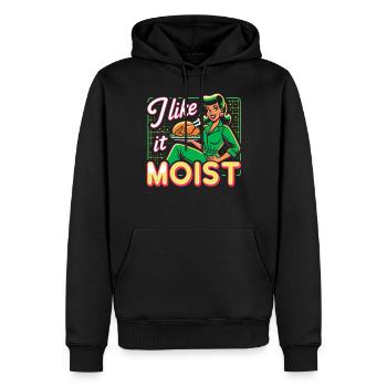 Ich mag es feucht Thanksgiving Kostüm Truthahntag - Männer Premium Bio Hoodie - Schwarz - Vorne - Nico (187cm)