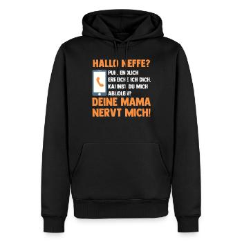 Tante Paten Onkel - Männer Premium Bio Hoodie - Schwarz - Vorne - Nico (187cm)