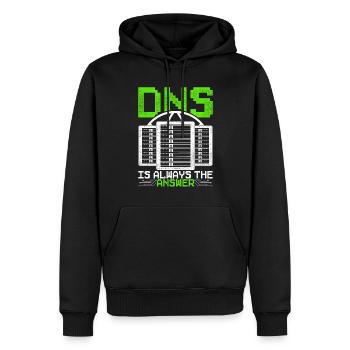 Netzwerkadministrator Programmierer - Männer Premium Bio Hoodie - Schwarz - Vorne - Nico (187cm)