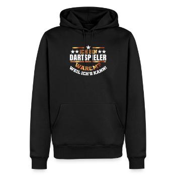 Dartspieler Geschenk Darts Spielen Dart Fan - Männer Premium Bio Hoodie - Schwarz - Vorne - Nico (187cm)