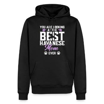 Gifts for Havanese Dog Lovers - Männer Premium Bio Hoodie - Schwarz - Vorne - Nico (187cm)
