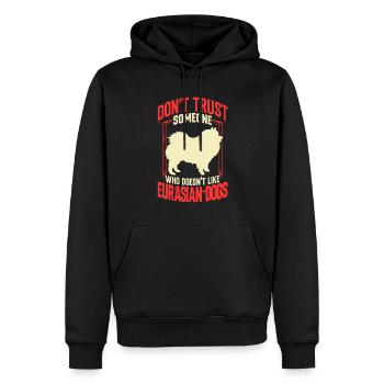 Eurasier nicht vertrauen Eurasian Spitz - Männer Premium Bio Hoodie - Schwarz - Vorne - Nico (187cm)