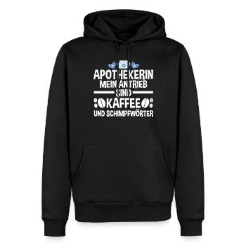 Apotheke Kaffee Pharmazie Mediziner Apothekerin - Männer Premium Bio Hoodie - Schwarz - Vorne - Nico (187cm)