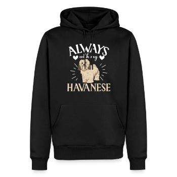Gifts for Havanese Dog Lovers - Männer Premium Bio Hoodie - Schwarz - Vorne - Nico (187cm)