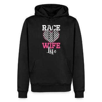 Race Frau Racing Quotes Car Racer -Fahrer - Männer Premium Bio Hoodie - Schwarz - Vorne - Nico (187cm)