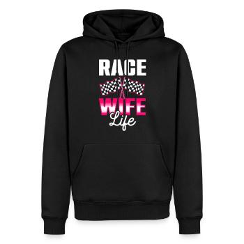 Race Frau Racing Quotes Car Racer -Fahrer - Männer Premium Bio Hoodie - Schwarz - Vorne - Nico (187cm)