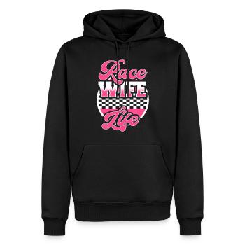 Race Frau Racing Quotes Car Racer -Fahrer - Männer Premium Bio Hoodie - Schwarz - Vorne - Nico (187cm)