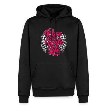 Race Frau Racing Quotes Car Racer -Fahrer - Männer Premium Bio Hoodie - Schwarz - Vorne - Nico (187cm)