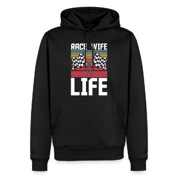Race Frau Racing Quotes Car Racer -Fahrer - Männer Premium Bio Hoodie - Schwarz - Vorne - Nico (187cm)