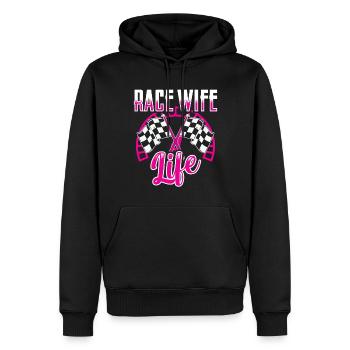 Race Frau Racing Quotes Car Racer -Fahrer - Männer Premium Bio Hoodie - Schwarz - Vorne - Nico (187cm)