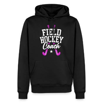 Field Hockey Coach Field Hockey - Männer Premium Bio Hoodie - Schwarz - Vorne - Nico (187cm)