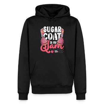 Pâtissier Pâtissier - Sweat à capuche Premium bio Homme - noir - Devant - Nico (187cm)