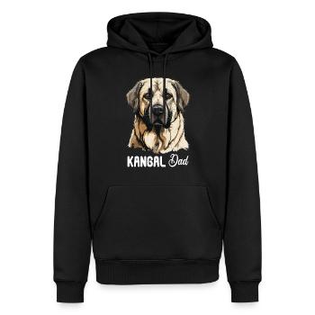Kangal - Männer Premium Bio Hoodie - Schwarz - Vorne - Nico (187cm)