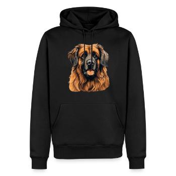 Leonberger - Männer Premium Bio Hoodie - Schwarz - Vorne - Nico (187cm)