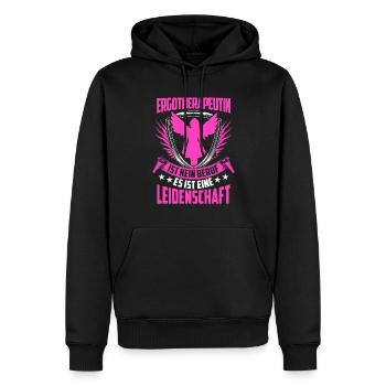 Ergotherapie ist kein Beruf Ergotherapeutin - Männer Premium Bio Hoodie - Schwarz - Vorne - Nico (187cm)