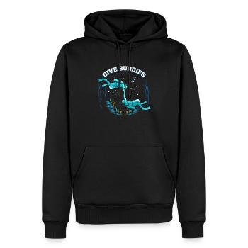 Tauchpartner Taucher Geschenk für Scuba Dive - Männer Premium Bio Hoodie - Schwarz - Vorne - Nico (187cm)