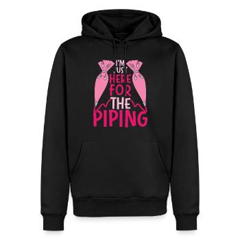 Pâtissier Pâtissier - Sweat à capuche Premium bio Homme - noir - Devant - Nico (187cm)