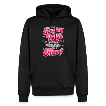 L’épouse du pasteur Jesus Christian Church appréciation - Sweat à capuche Premium bio Homme - noir - Devant - Nico (187cm)