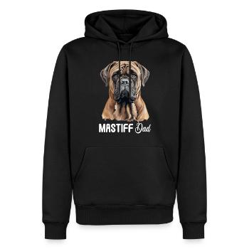 Mastiff - Men’s Premium Organic Hoodie - black - Front - Nico (187cm)