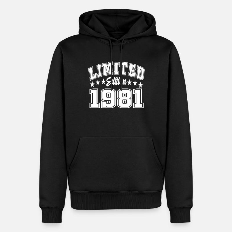 Édition limitée 1981 - Sweat à capuche Premium bio Homme - noir