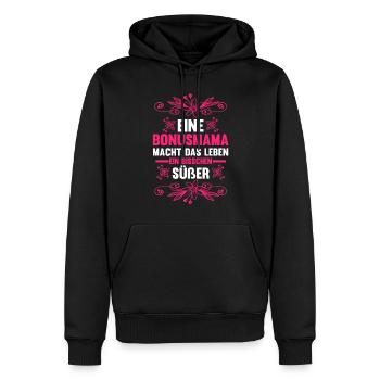 Stiefmutter Stiefmama Bonusmama - Männer Premium Bio Hoodie - Schwarz - Vorne - Nico (187cm)