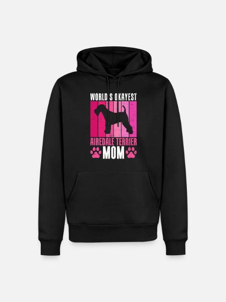 Cadeaux Airedale Terrier - Sweat à capuche Premium bio Homme - noir