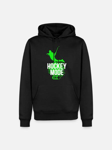 Field Hockey Hockey Mode On - Men’s Premium Organic Hoodie - black