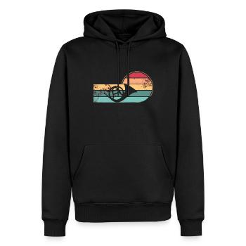 Französischer Horn -Spieler Hornist Messing Musik - Männer Premium Bio Hoodie - Schwarz - Vorne - Nico (187cm)