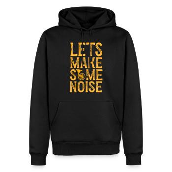 Französischer Horn -Spieler Hornist Messing Musik - Männer Premium Bio Hoodie - Schwarz - Vorne - Nico (187cm)