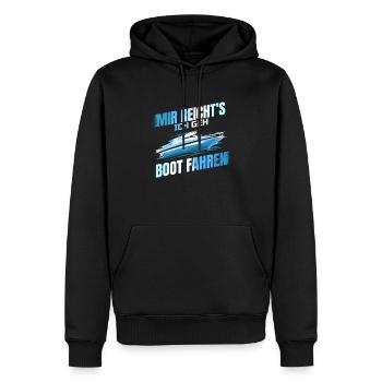 Motorboot Design Geschenk für Kapitän Motor Boot - Männer Premium Bio Hoodie - Schwarz - Vorne - Nico (187cm)