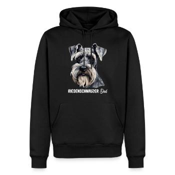 Riesenschnauzer - Männer Premium Bio Hoodie - Schwarz - Vorne - Nico (187cm)