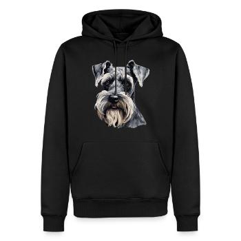 Riesenschnauzer - Männer Premium Bio Hoodie - Schwarz - Vorne - Nico (187cm)