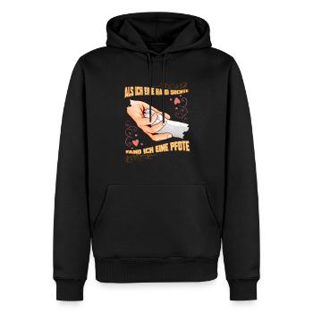 Süßer Hunde Spruch Haustier Geschenk für - Männer Premium Bio Hoodie - Schwarz - Vorne - Nico (187cm)