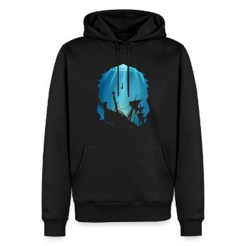 Wrack Taucher Geschenk für Schiffswrack - Männer Premium Bio Hoodie - Schwarz - Vorne - Nico (187cm)