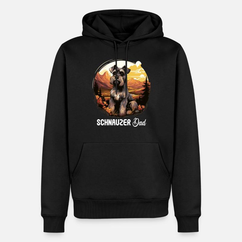 Schnauzer - Sweat à capuche Premium bio Homme - noir