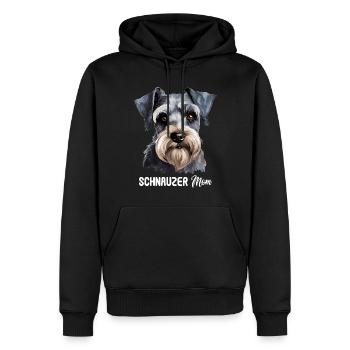 Schnauzer - Sweat à capuche Premium bio Homme - noir - Devant - Nico (187cm)