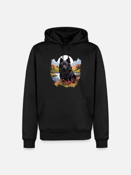 Schipperke - Men’s Premium Organic Hoodie - black