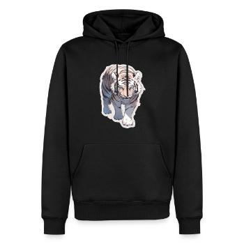 Tiger Wildcat Tiger Baby Baby Tiger Africa - Sweat à capuche Premium bio Homme - noir - Devant - Nico (187cm)