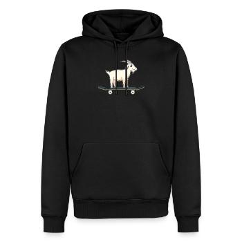 KEEN ON SKATEBOARDING - Men’s Premium Organic Hoodie - black - Front - Nico (187cm)