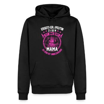 Ergotherapeutin zu sein ist eine Ehre - Männer Premium Bio Hoodie - Schwarz - Vorne - Nico (187cm)