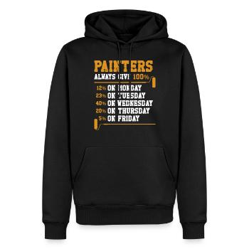House Painter Decorator Painters - Men’s Premium Organic Hoodie - black - Front - Nico (187cm)