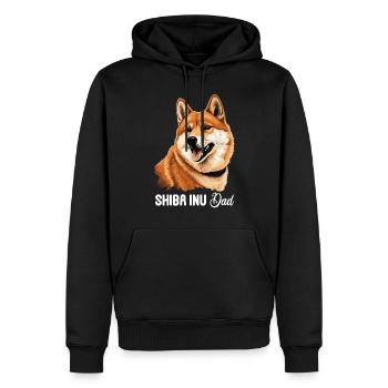 Shiba Inu - Männer Premium Bio Hoodie - Schwarz - Vorne - Nico (187cm)